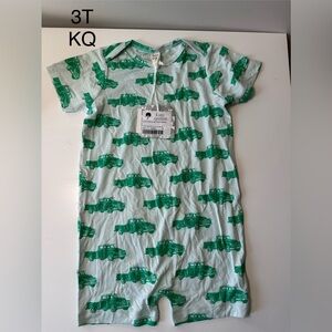 Kate Quinn Mint Green Car Print Romper